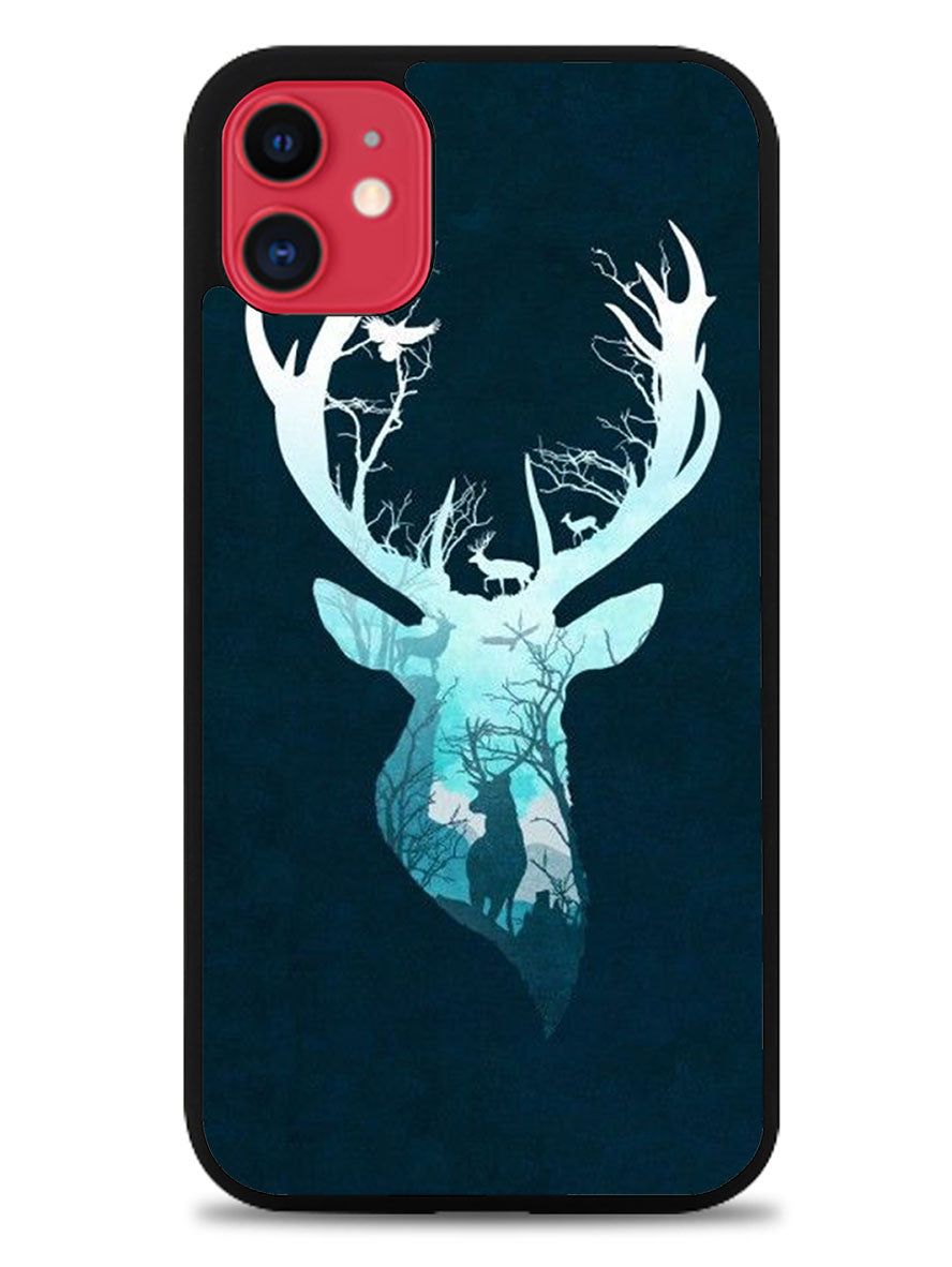 Deer Blue Winter iPhone 11 Case