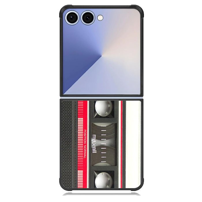 Retro Cassette Tape Maxell Mix Case Samsung Galaxy Z Flip 7 Case DC1575