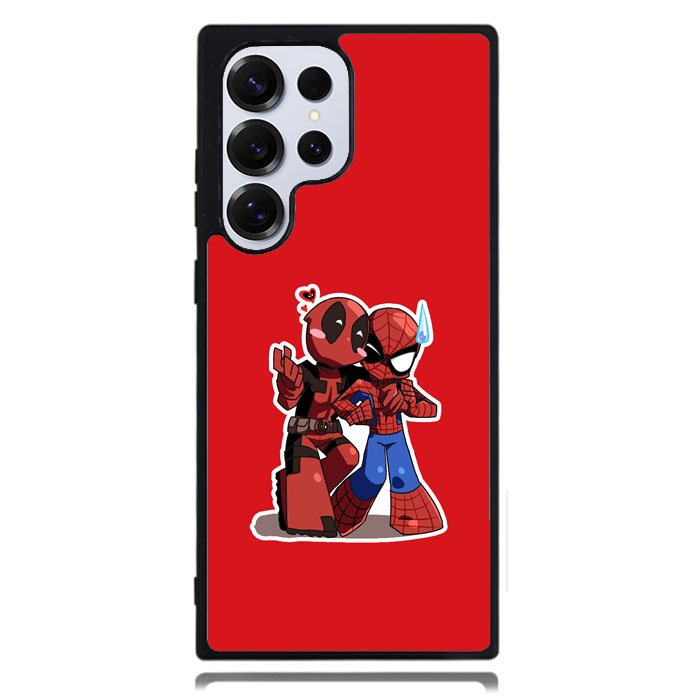 Deadpool X Spiderman Chibi Samsung Galaxy S24 Ultra Case DC0457