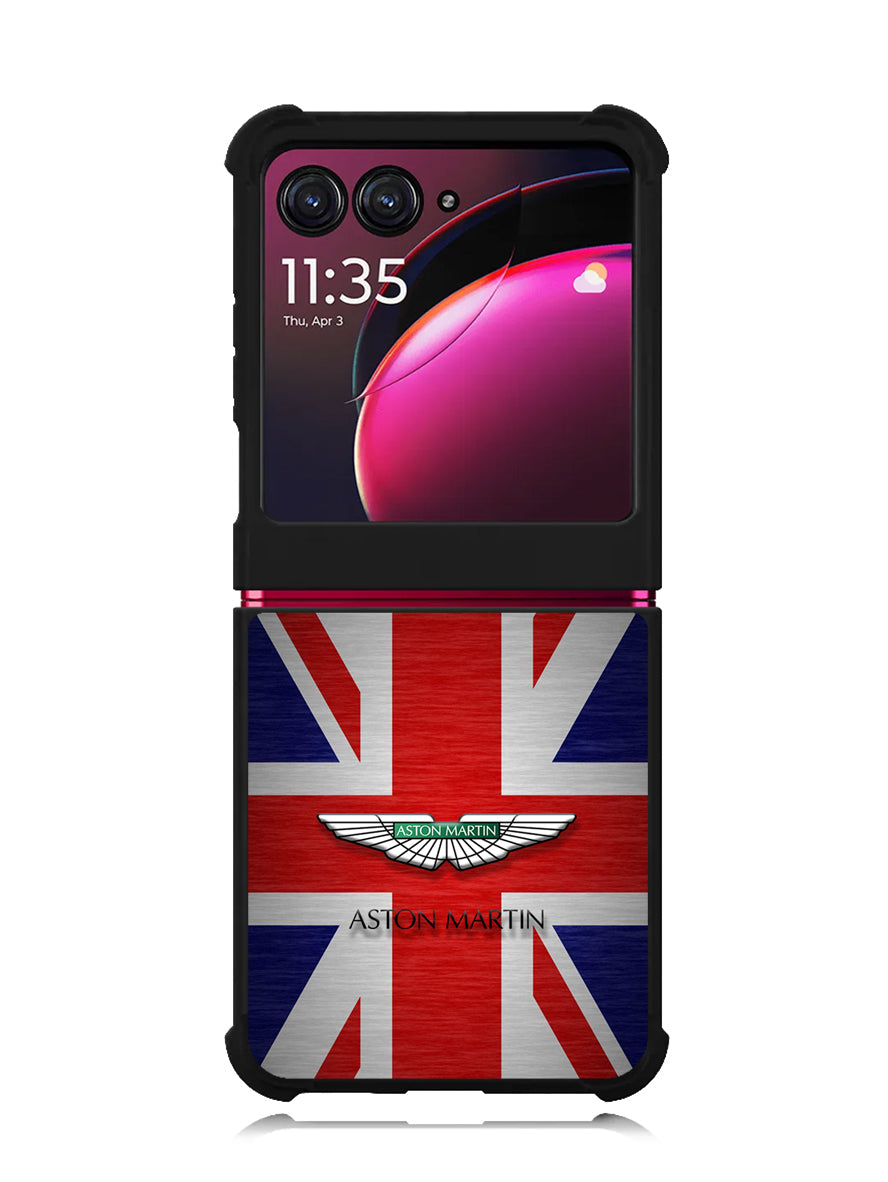 Aston Min Union Jack Motorola Moto Razr Plus 2023 , Moto Razr+ 2023 Case