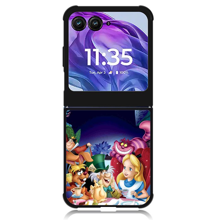 Disney Alice In Wonderland Motorola Moto Razr Plus 2024 , Moto Razr+ 2024 Case