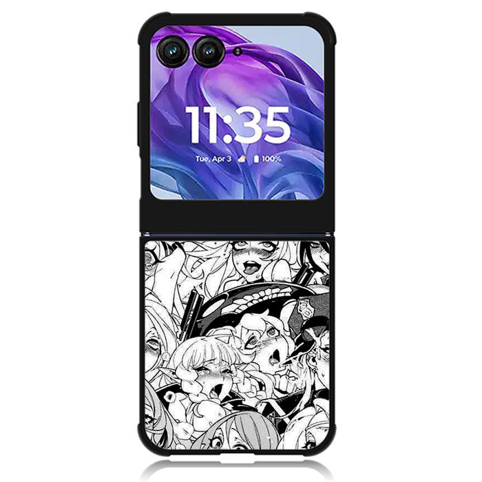 Ahegao Face Manga 1st Motorola Moto Razr Plus 2024 , Moto Razr+ 2024 Case