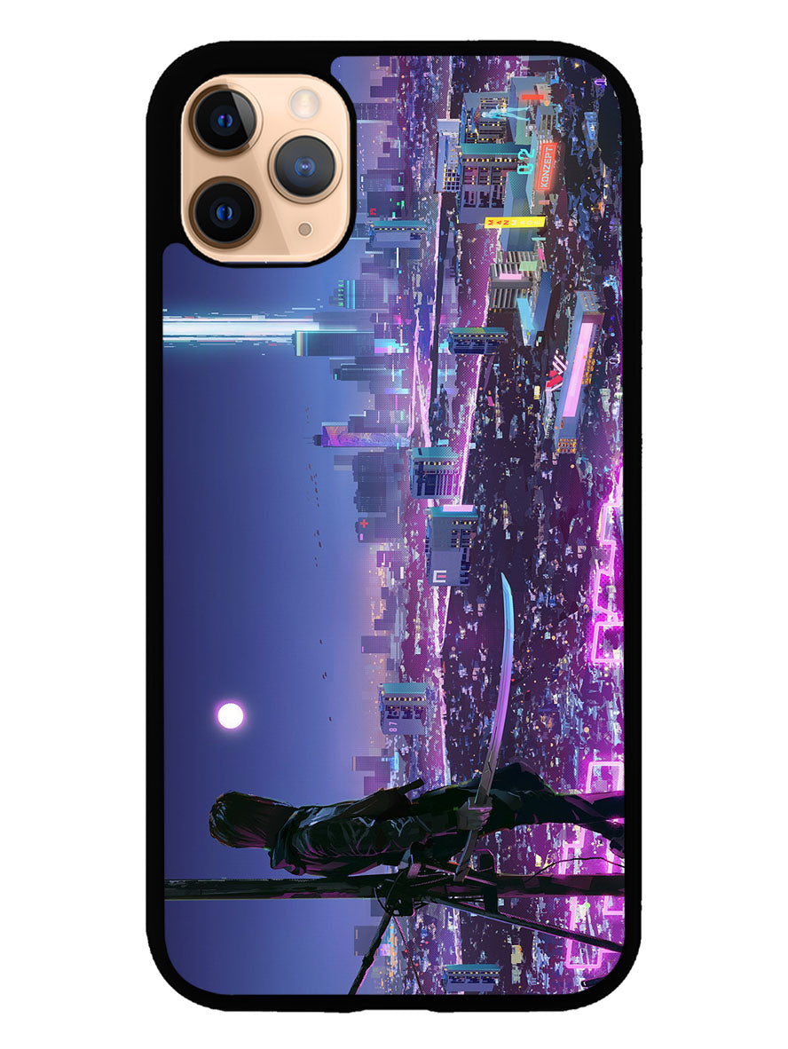 Cyberpunk City iPhone 11 Pro Case