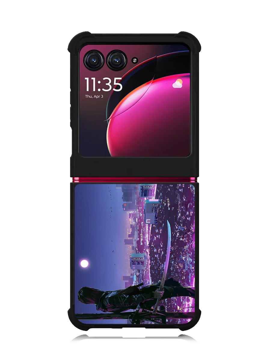 Cyberpunk City Motorola Moto Razr Plus 2023 , Moto Razr+ 2023 Case