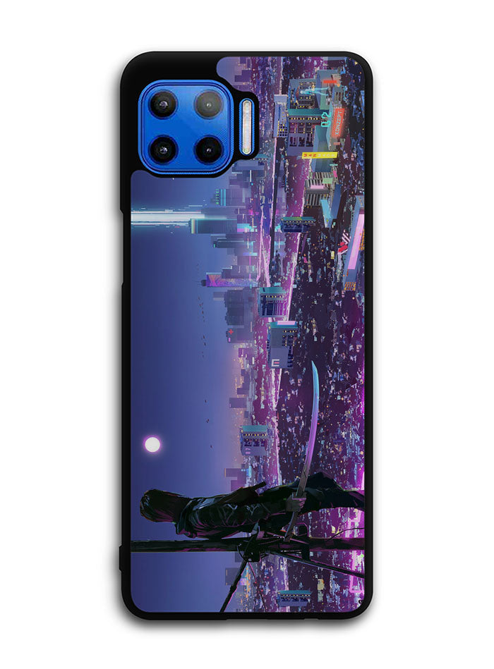 Cyberpunk City Motorola Moto One 5G Case , Moto One 5G UW Case , Moto G 5G Plus Case