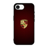 Porsche Logo Carbon Red iPhone 17e Case DC1506