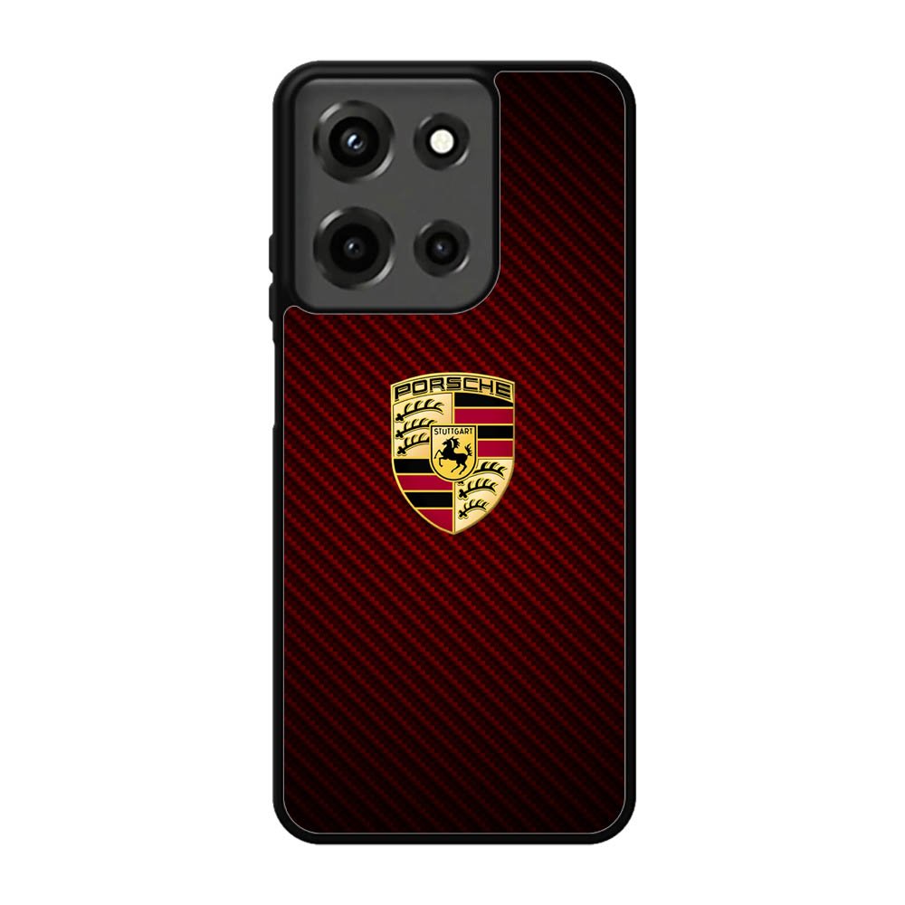 Porsche Logo Carbon Red Motorola Moto G 5G 2025 Case DC4426