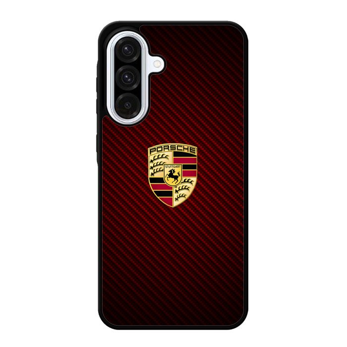Porsche Logo Carbon Red Samsung Galaxy A16 Case DC1506