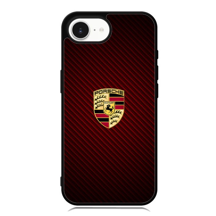 Porsche Logo Carbon Red iPhone 16e Case DC1506