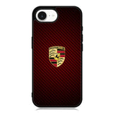 Porsche Logo Carbon Red iPhone 16e Case DC1506