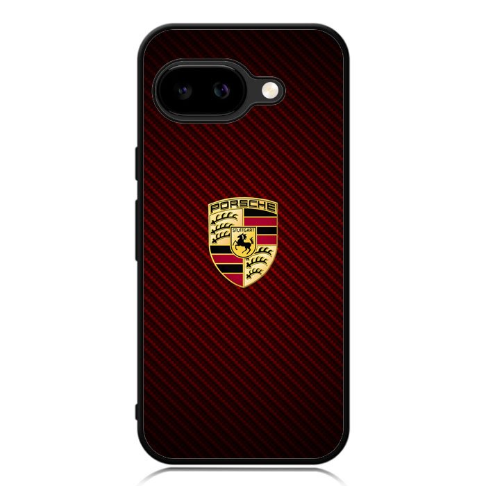 Porsche Logo Carbon Red Google Pixel 9A Case DC1506