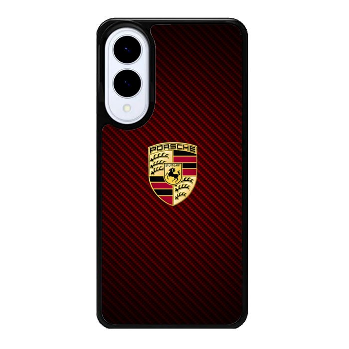 Porsche Logo Carbon Red Samsung Galaxy S25 Edge DC1506