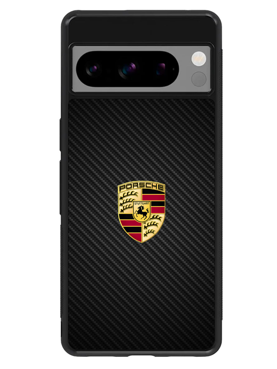 Porsche Logo Carbon Google Pixel 8 Pro Case