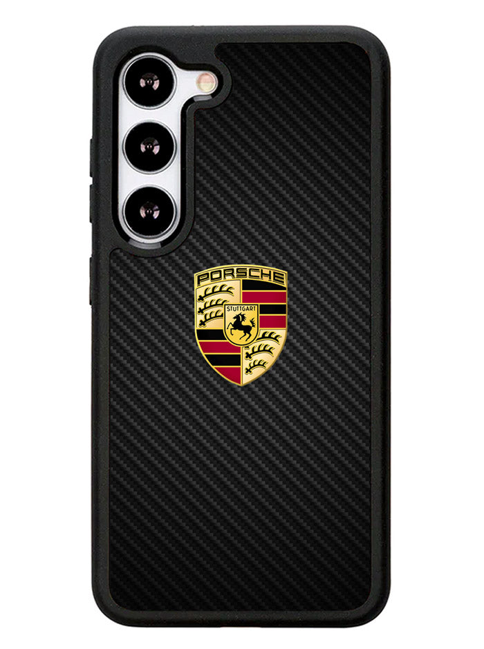 Porsche Logo Carbon Samsung Galaxy S23 Plus 5G / Samsung Galaxy S23+ 5G Case