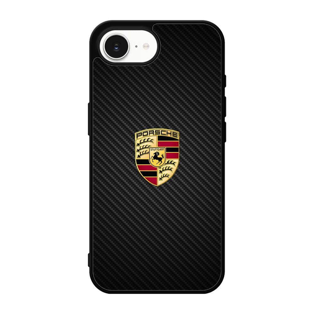 Porsche Logo Carbon iPhone 17e Case DC1505