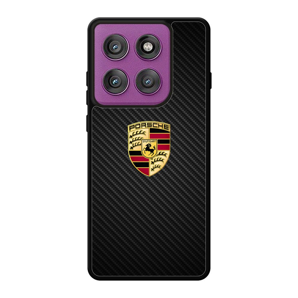 Porsche Logo Carbon Motorola Moto Edge 60 Pro Case