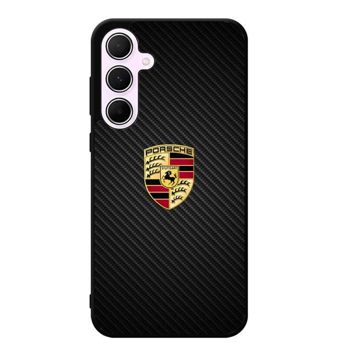 Porsche Logo Carbon Samsung Galaxy A55 5G Case DC1505