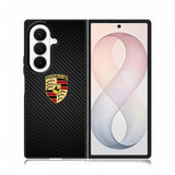 Porsche Logo Carbon Samsung Galaxy Z Fold 8 Ultra Case DC1505
