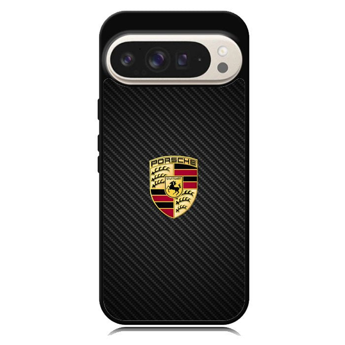 Porsche Logo Carbon Google Pixel 10 | Google Pixel 10 Pro Case DC1505