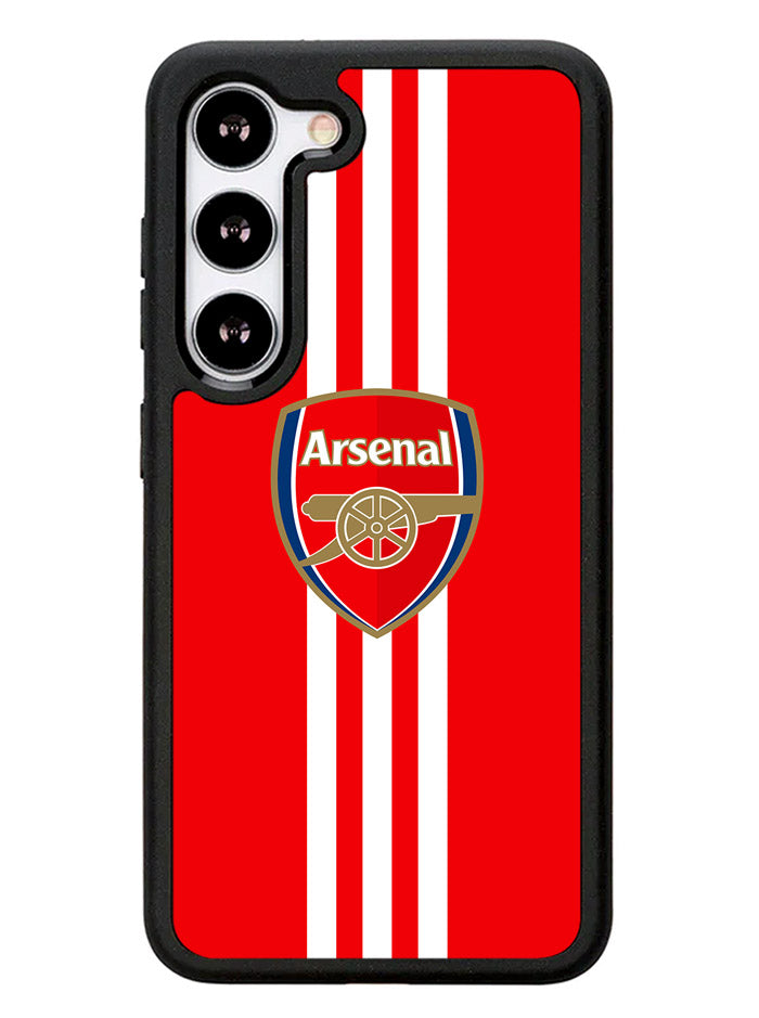 Arsenal Three Stripes Samsung Galaxy S23 Plus 5G / Samsung Galaxy S23+ 5G Case