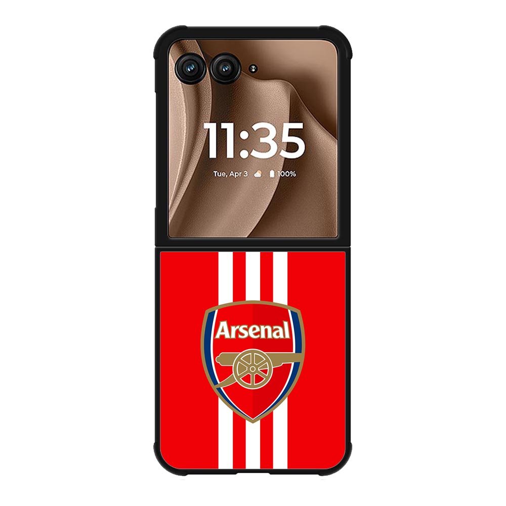 Arsenal Three Stripes Motorola Moto RAZR Plus 2025 Case
