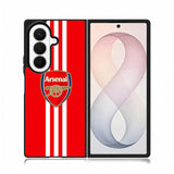 Arsenal Three Stripes Samsung Galaxy Z Fold 8 Ultra Case