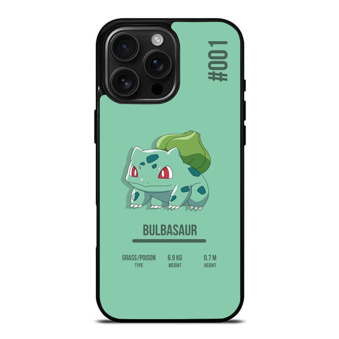 Bulbasaur Pokemon iPhone 16 Pro Max Case DC0275
