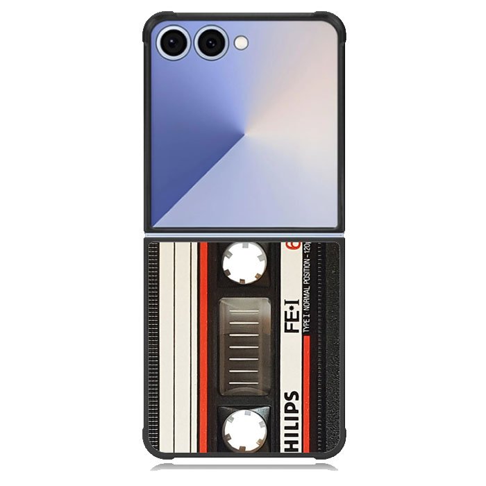 Retro Cassette Kaset Samsung Galaxy Z Flip 7 Case DC1574