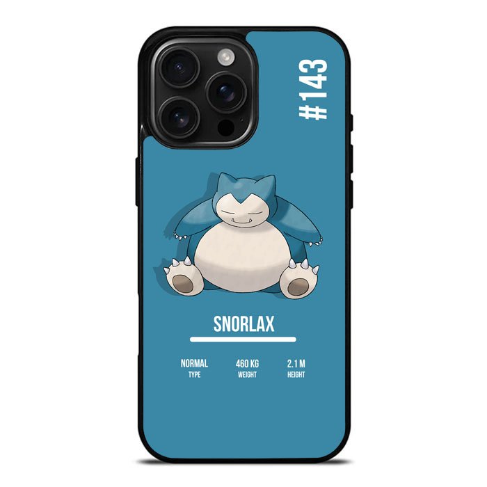 Pokemon Snorlax iPhone 16 Pro Max Case DC1494