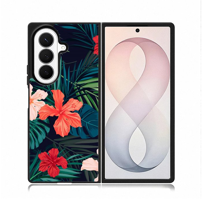 Tropical Floral Samsung Galaxy Z Fold 8 Ultra Case DC1906