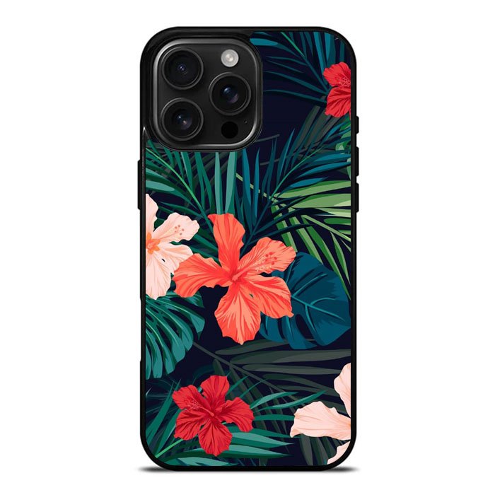 Tropical Floral iPhone 16 Pro Case DC1906