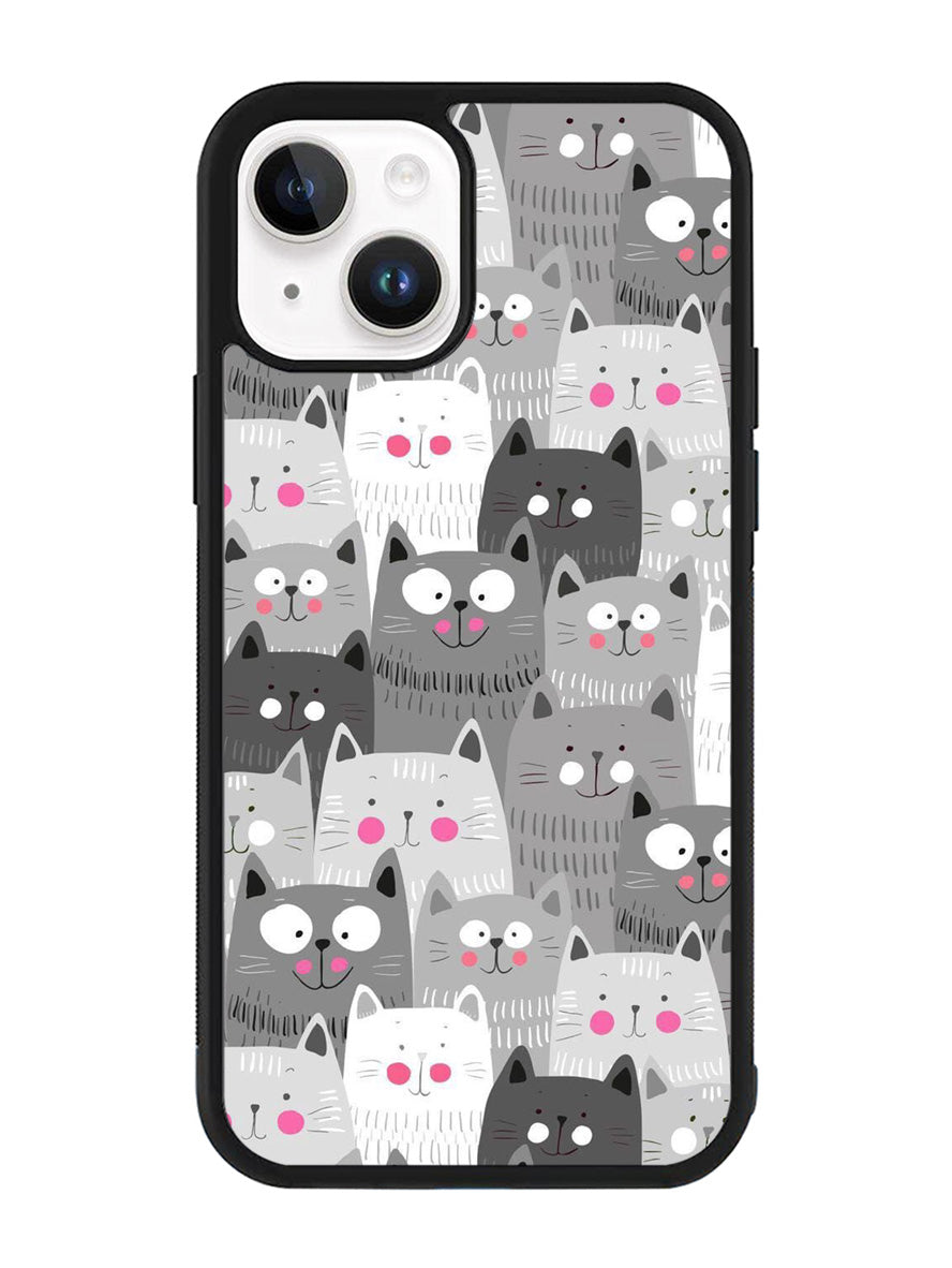 Cat Pattern iPhone 15 Case BLN6247