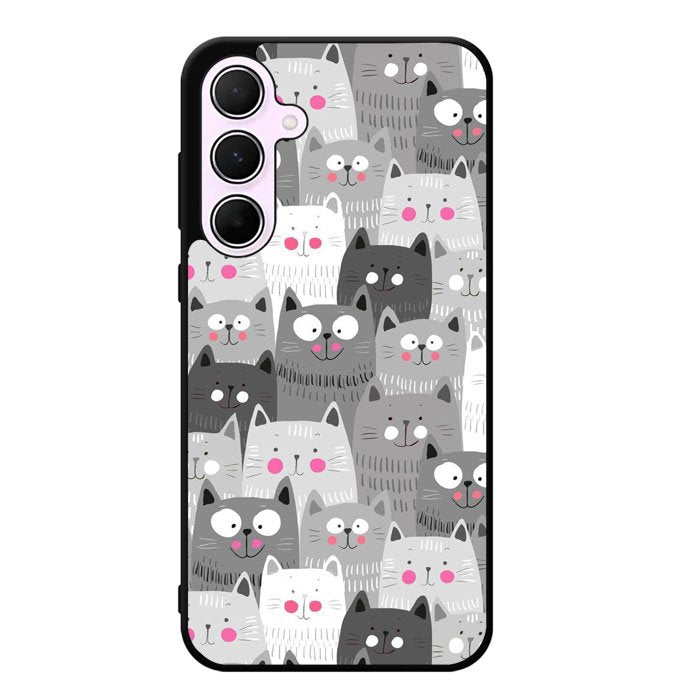 Cat Pattern Samsung Galaxy A55 5G Case DC0298