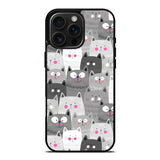 Cat Pattern iPhone 16 Pro Max Case DC0298