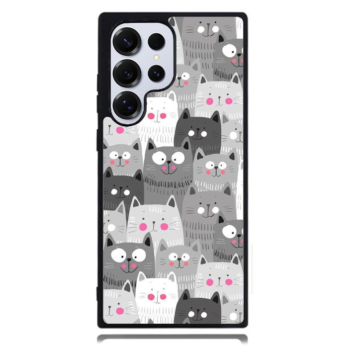 Cat Pattern Samsung Galaxy S25 Ultra Case DC0298