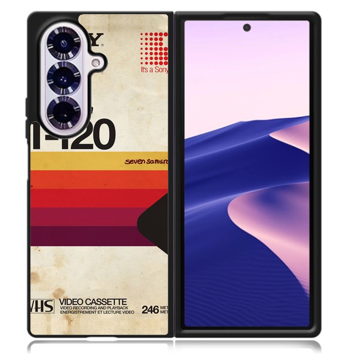 Retro Vhs Box Samsung Galaxy Z Fold 7 Case DC1577