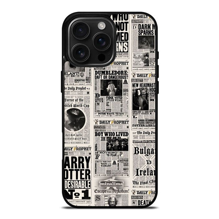 Harry Potter Daily Prophet iPhone 16 Pro Case DC0807
