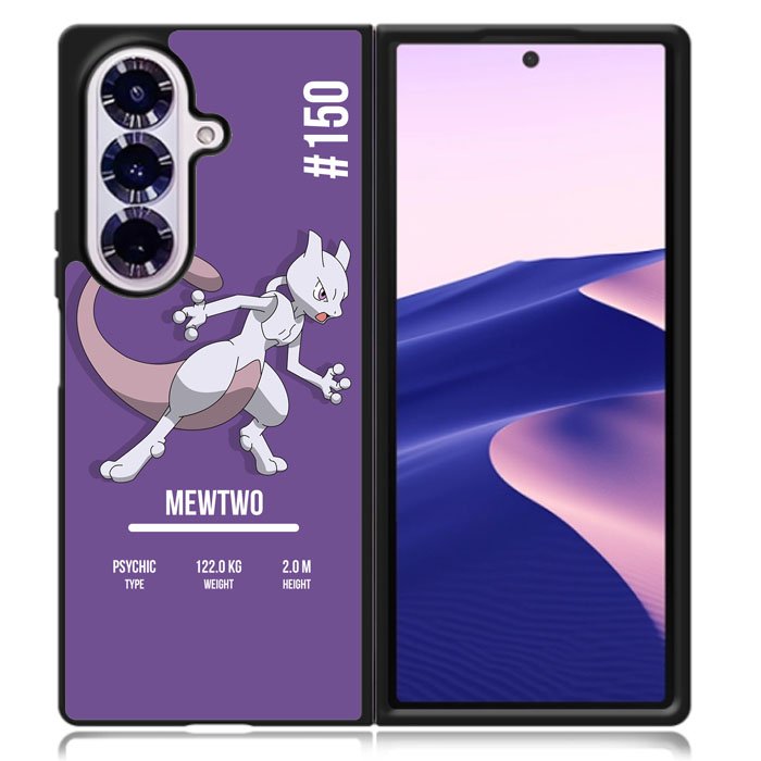 Pokemon Mewtwo Samsung Galaxy Z Fold 7 Case DC1486