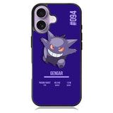 Pokemon Gengar iPhone 16 Case DC1480