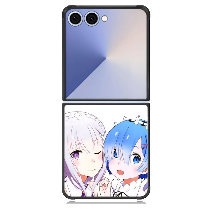 Emilia Rem Re Zero Anime Samsung Galaxy Z Flip 7 Case DC0603