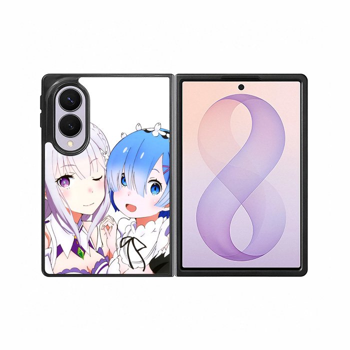 Emilia Rem Re Zero Anime Samsung Galaxy Z Fold 8 Case DC0603
