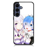 Emilia Rem Re Zero Anime Samsung Galaxy S24 Plus , Samsung Galaxy S24+ Case DC0603