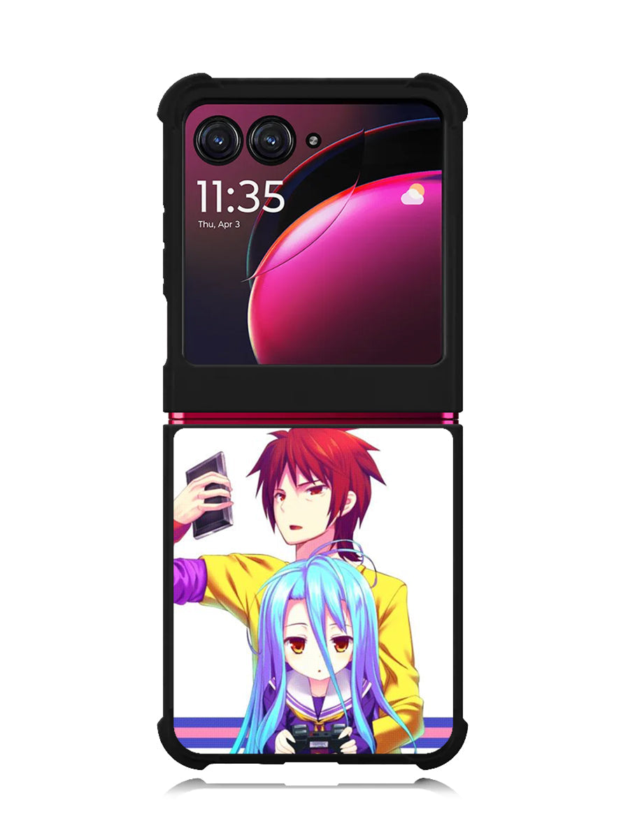 No Game No Life Anime 2nd Motorola Moto Razr Plus 2023 , Moto Razr+ 2023 Case