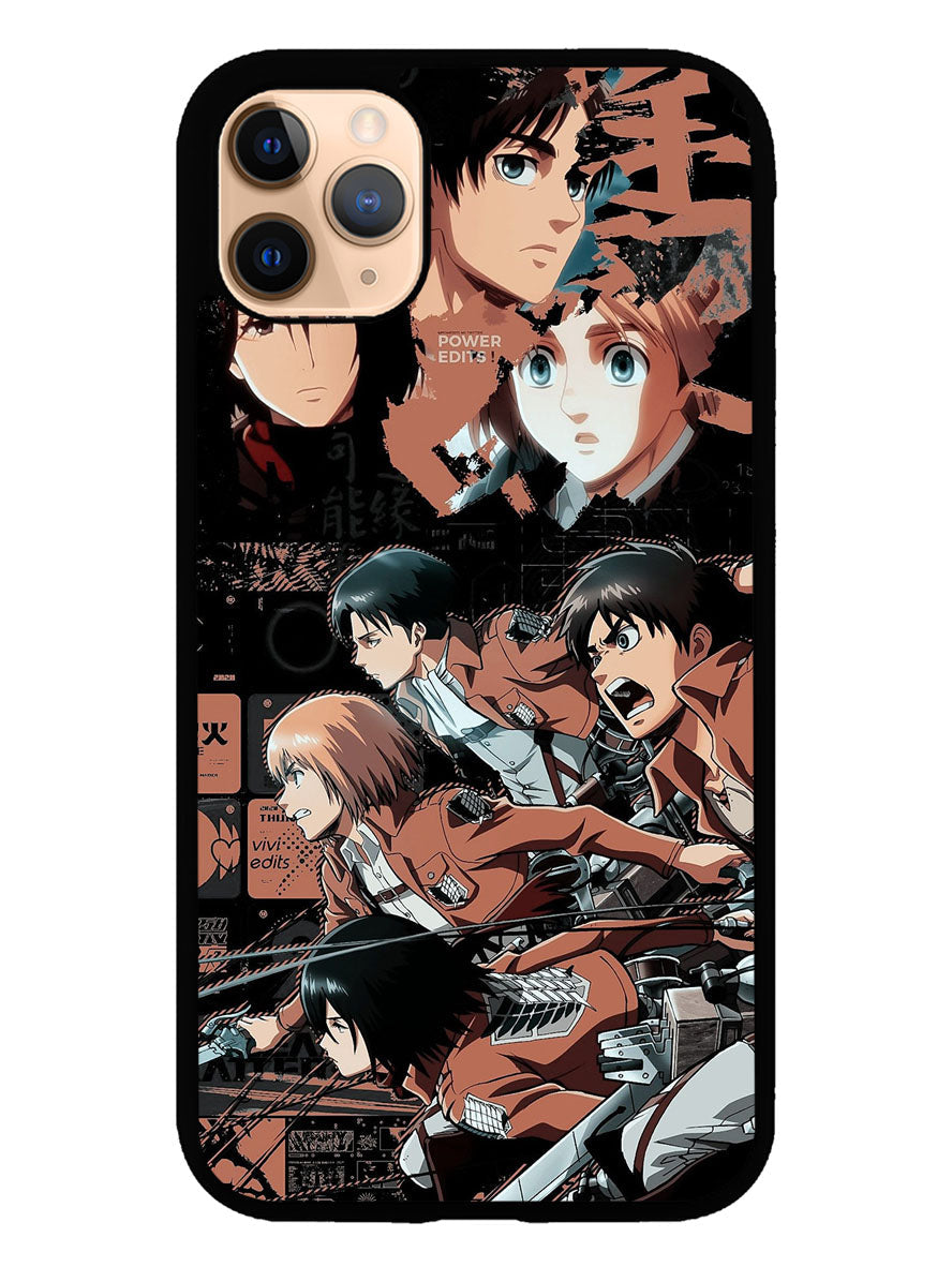 Eren Mikasa Attack On Titan iPhone 11 Pro Max Case