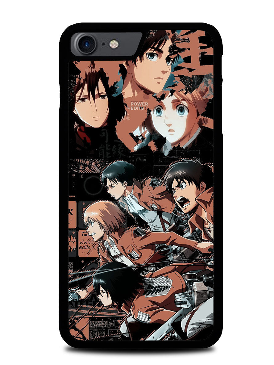 Eren Mikasa Attack On Titan iPhone SE 3rd Generation 2022 Case BLN7745