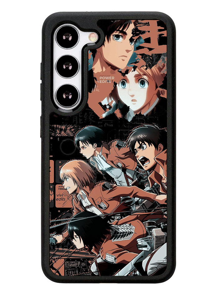 Eren Mikasa Attack On Titan Samsung Galaxy S23 Plus 5G / Samsung Galaxy S23+ 5G Case