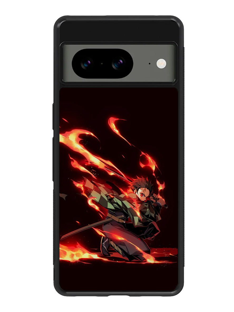 Tanjiro Demon Slayer Aniem Google Pixel 8 Case