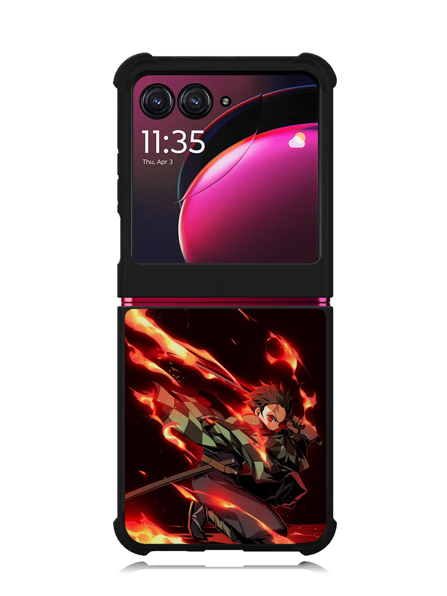 Tanjiro Demon Slayer Aniem Motorola Moto Razr Plus 2023 , Moto Razr+ 2023 Case