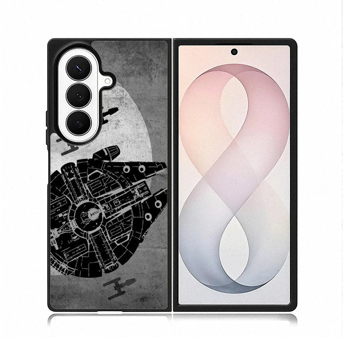 Star Wars Millenium Falcon Samsung Galaxy Z Fold 8 Ultra Case DC1753