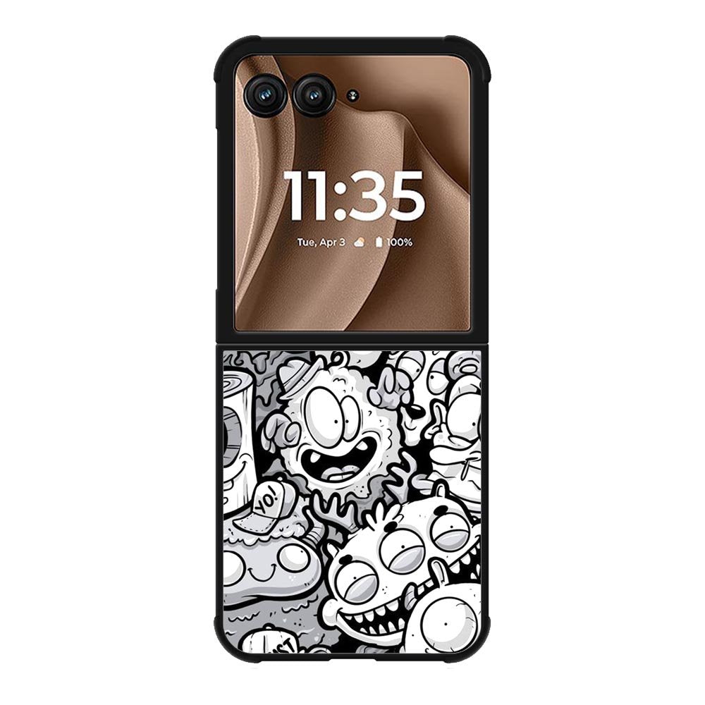 Doodle Art Cartoon Motorola Moto RAZR Plus 2025 Case